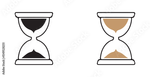 vector illustration of hourglass