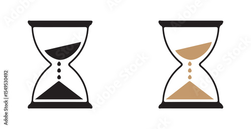 hourglass vector illustration