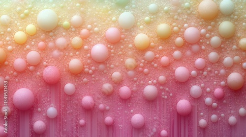 Pastel-hued spheres on a gradient background