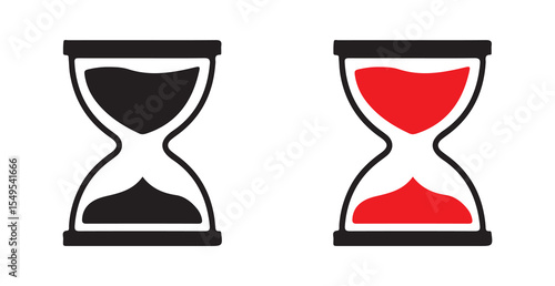 vector illustration of hourglass