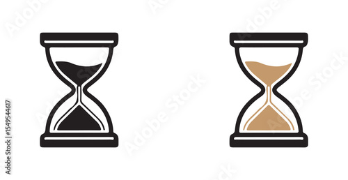 vector illustration of hourglass