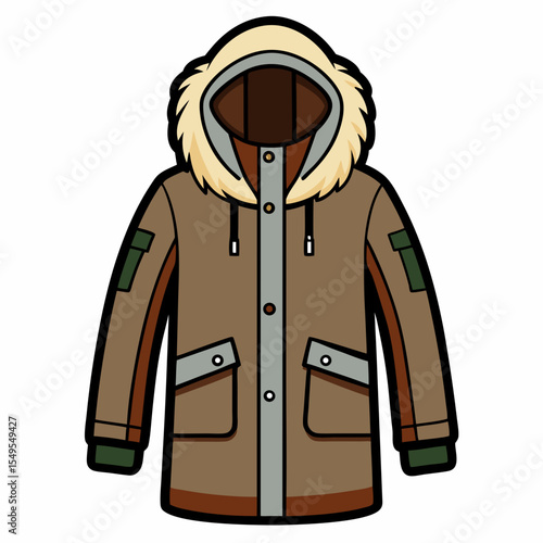 Hooded Parka Silhouette