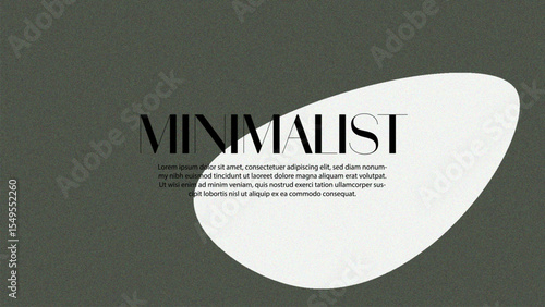 Minimal Abstract Shapes Background with Modern Geometric Composition and Grain Texture