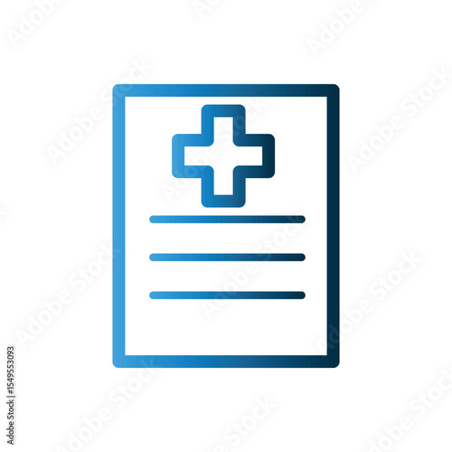 Medical Report icon template