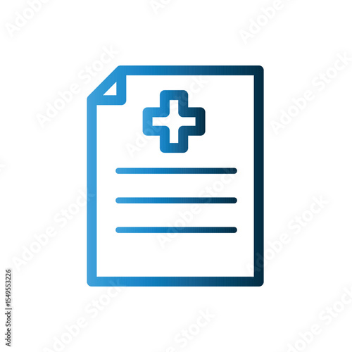 Medical Report icon template