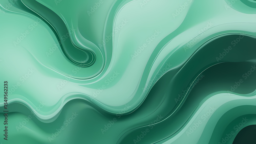 Abstract Teal Wavy Pattern Background, Liquid Flowing Texture Design Abstract Teal Wavy Pattern Background, Liquid Flowing Texture Design