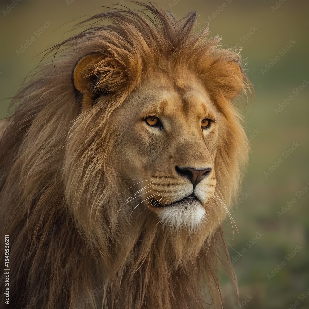 Obraz premium portrait of a male lion