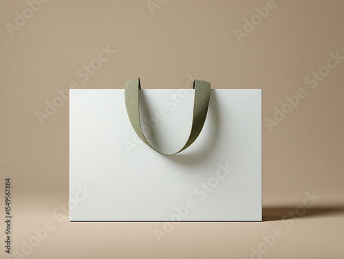 Mock Up Matte kraft black paper bag Shopping Sale