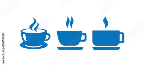 Cup cofee icon. Silhouette tea cup symbol, Coffee mug icon sign symbol design. vector illustration eps 10.