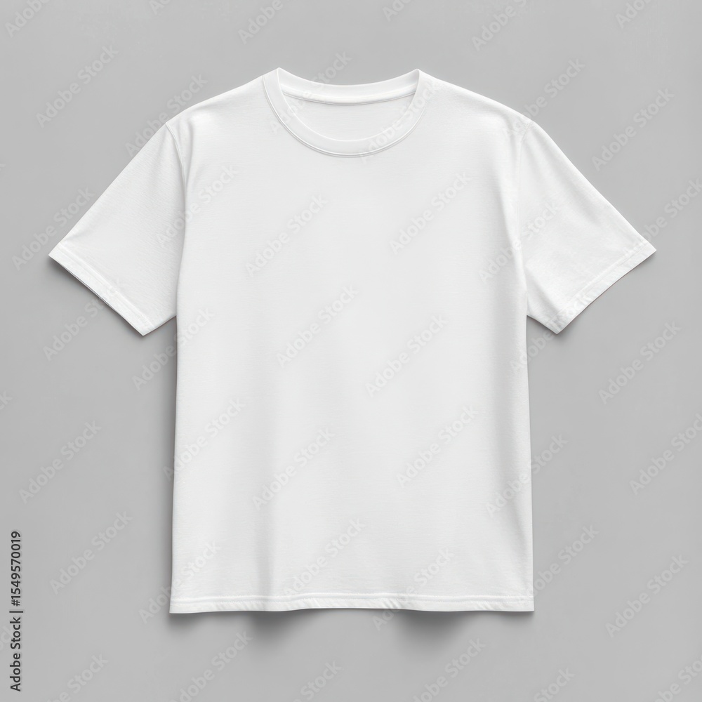 Fototapeta premium White t-shirt clothing apparel minimalist.