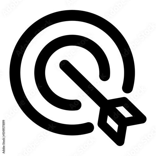 Bullseye: Capturing precision, this image captures an arrow hitting the center of a target, representing success, accuracy, and achieving a specific goal.