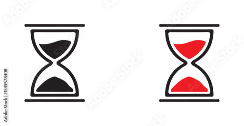 vector illustration of hourglass