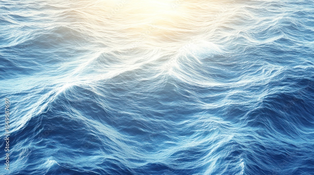 Obraz premium Abstract digital ocean waves
