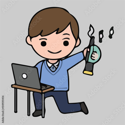 cute kawai icon, kawai icon for cute stickers, Cute icons playing music, cute icons studying, cute icons about health, the world of medicine