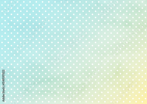 かわいい水彩背景イラスト（ドット・青）	