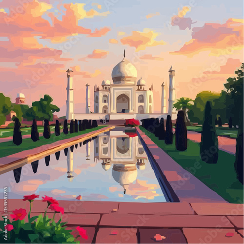
digital art of the spectacular taj mahal 43