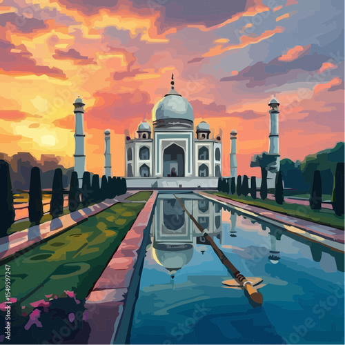 
digital art of the spectacular taj mahal 40