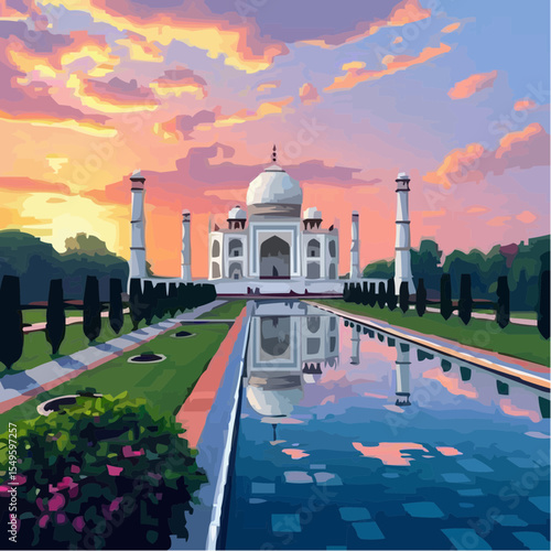 
digital art of the spectacular taj mahal 39