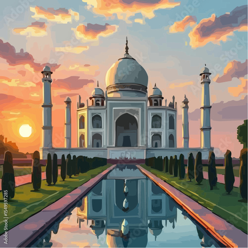 
digital art of the spectacular taj mahal 37