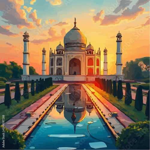 
digital art of the spectacular taj mahal 36