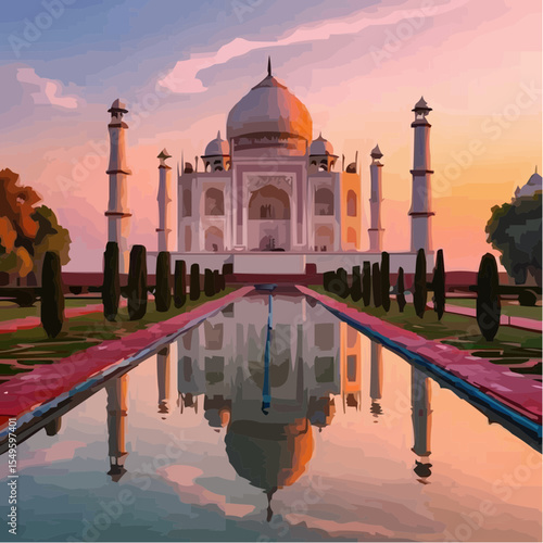 
digital art of the spectacular taj mahal 25