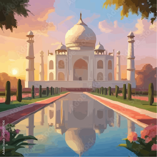 
digital art of the spectacular taj mahal 23