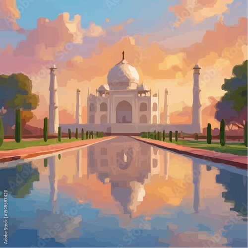 
digital art of the spectacular taj mahal 22