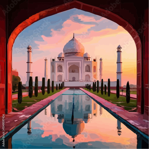
digital art of the spectacular taj mahal 21