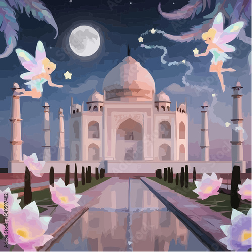 
digital art of the spectacular taj mahal 16