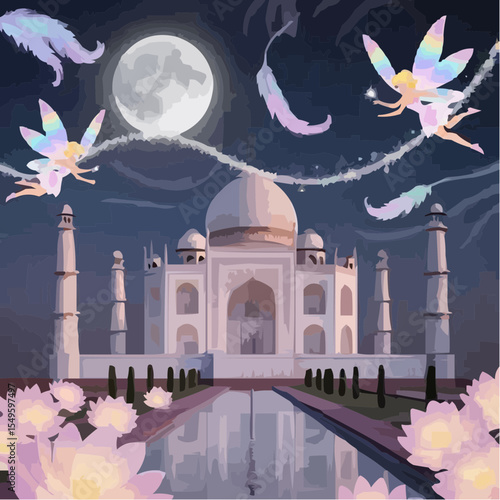 
digital art of the spectacular taj mahal 15