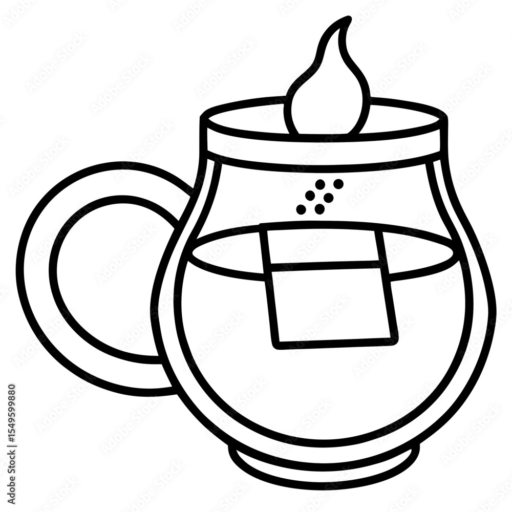 Obraz premium Earl Grey line art vector