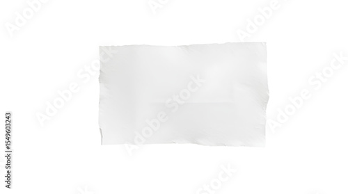 Wallpaper Mural Photo of rectangler piece of white paper isolated on transparent background Torontodigital.ca