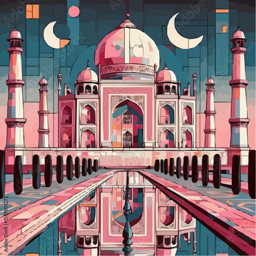 a new digital art version of the Taj Mahal

 73