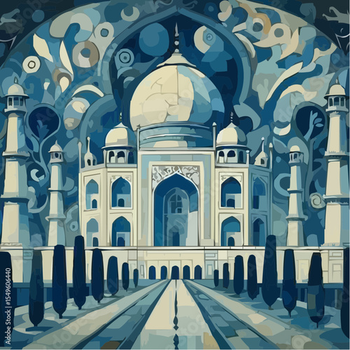 a new digital art version of the Taj Mahal

 60