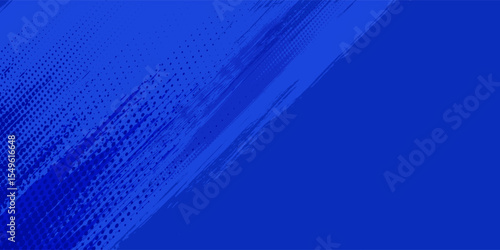 blue color pattern gradient grunge texture background. Dots pop art comics sport style  modern vector