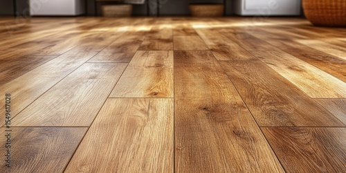 Wallpaper Mural Freshly polished, clean, and shiny, the floor is a rich brown hue. Torontodigital.ca