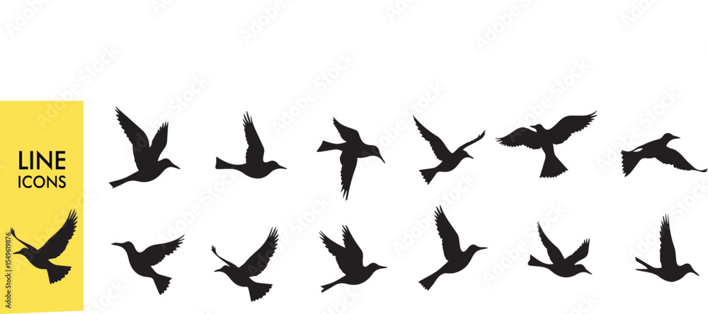Duck Silhouette Vector Set - Black Duck Outlines for Nature Logos, Hunting Decals & Nursery Wall Art - Isolated on White Duck Silhouette Vector Set - Black Duck Outlines for Nature Logos, Hunting Decals & Nursery Wall Art - Isolated on White