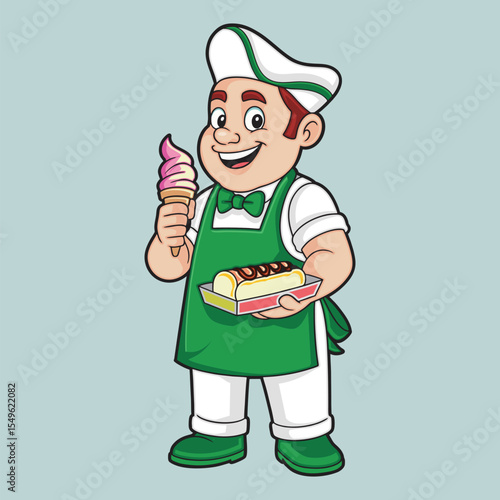 Gelato Ice Cream Seller