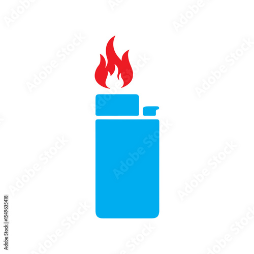 Gas lighter colored icon