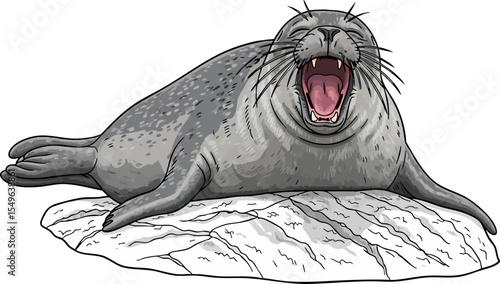 A Yawning Seal