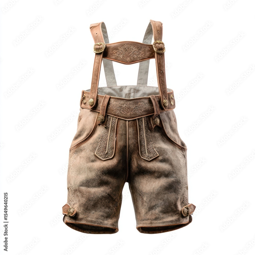 Traditional Lederhosen clothing shorts accessories. Traditional Lederhosen clothing shorts accessories.