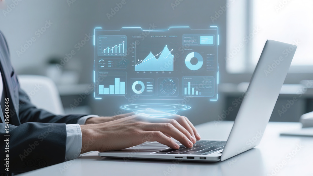 businessman working on laptop businessman working on laptop