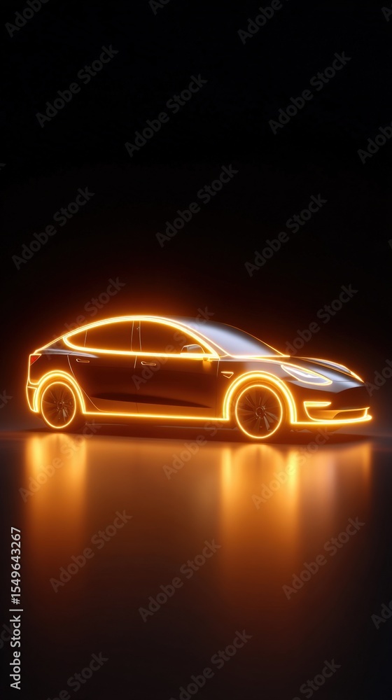 Fototapeta premium Futuristic Electric Vehicle Design