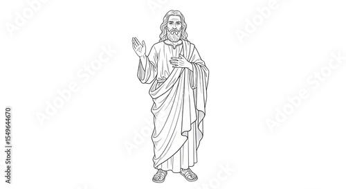 Wallpaper Mural Isolated Sketch Figure Torontodigital.ca