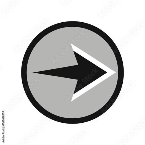 Free Download Circular Arrow Icon Pointing Right - GFXLoad