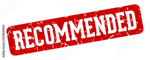 recommended rectangular sign. recommended stamp