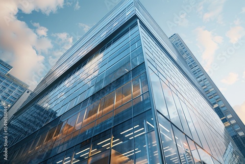 High Quality Visual of City Commercial Building and Office Building Urban View