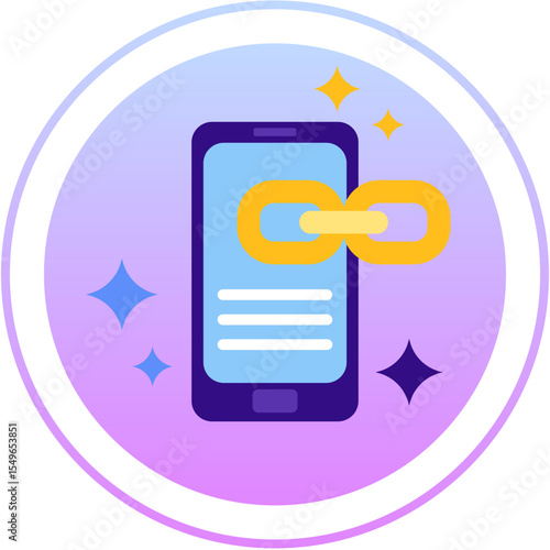 Mobile Link svg Icon — Smartphone Connectivity & Sharing SVG

