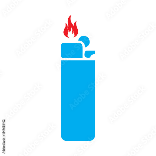 cigarette lighter colored icon