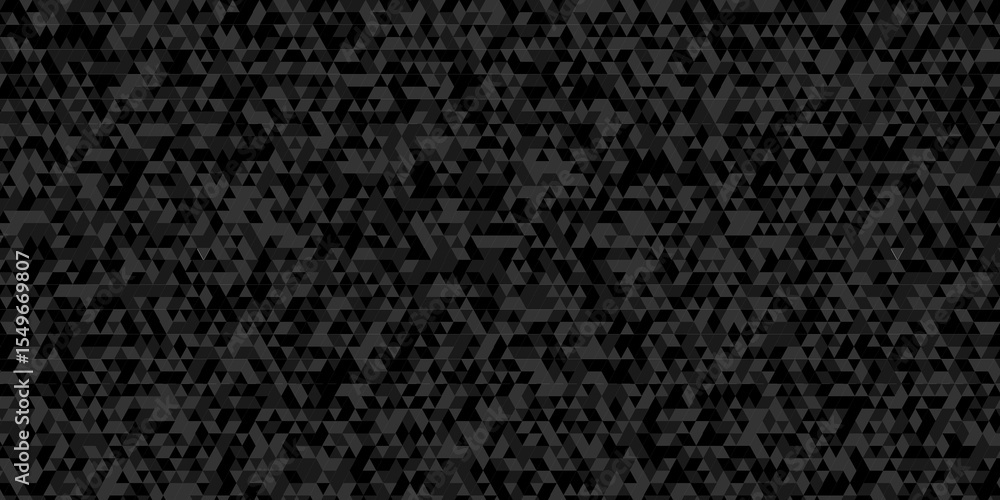 Fototapeta premium Abstract digital grid light pattern black and gray low Polygon Mosaic triangle square metallic gradient Background, business and corporate background.